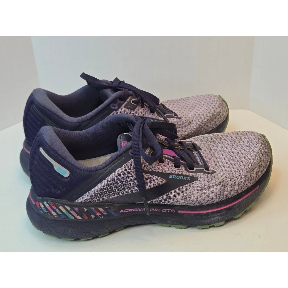 Brooks Adrenaline GTS 22 Womens Running Shoes Purple Eclipse 1203531B570 6.5 B - Picture 4 of 9